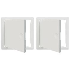 Vidaxl Dostopna enota 2 pcs Bela 63 x 33 x 3 cm Jeklo
