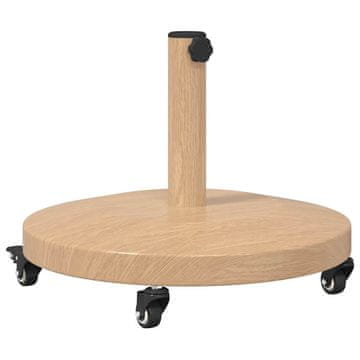 Vidaxl Podstavek za senčnik Svetlo leseno 48 x 48 x 32 cm