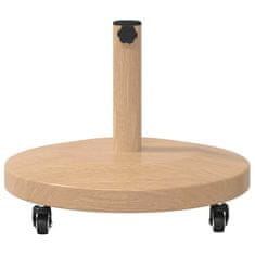 Vidaxl Podstavek za senčnik Svetlo leseno 48 x 48 x 32 cm