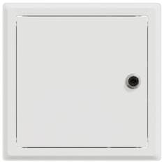 Vidaxl Dostopna enota 2 pcs Bela 23 x 23 x 3 cm Jeklo