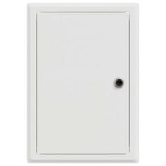 Vidaxl Dostopna enota Bela 33 x 23 x 3 cm Jeklo