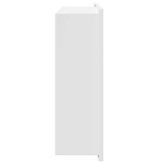 Vidaxl Tuš niša Bela 45 x 30 x 9,5 cm Nerjaveče jeklo