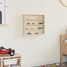 Vidaxl Stenska vitrina s polico Bež 40 x 8,5 x 37 cm Konstruiran les