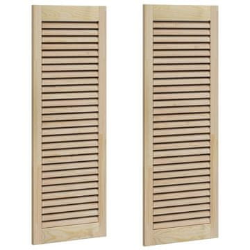 Vidaxl Vrata omare z vrati 2 pcs Naravna 110 x 2,1 x 39,5 cm