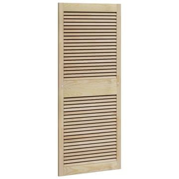 Vidaxl Vrata omare Naravna 140,5 x 2,1 x 59,5 cm Masivno borovo les