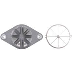 Vidaxl Rezalnik za sadje srebrna 20 x 20 x 48 cm Lit aluminij