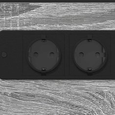 Vidaxl Nočna omarica Siva Sonoma 41,5 x 26 x 60,5 cm Konstruiran les