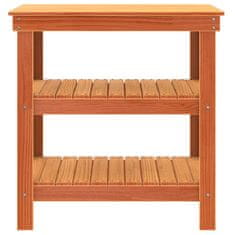 Vidaxl Delovna miza Voščeno rjava 78.5 x 50 x 80 cm Trdna borovina