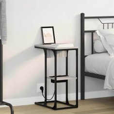 Vidaxl Nočna omarica Siva Sonoma 41,5 x 26 x 60,5 cm Konstruiran les