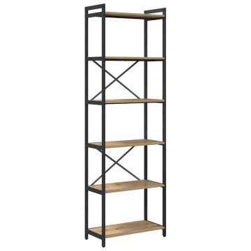 Vidaxl Knjižna omara artisan hrast 60 x 30 x 188 cm Konstruiran les