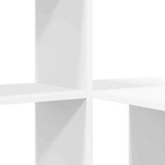 Vidaxl Miza s polico Bela 131,5 x 50 x 106,5 cm Konstruiran les