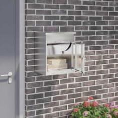 Vidaxl Škatla za dostavo Črna 44 x 35 x 59 cm Nerjaveče jeklo