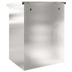 Vidaxl Škatla za dostavo Črna 44 x 35 x 59 cm Nerjaveče jeklo