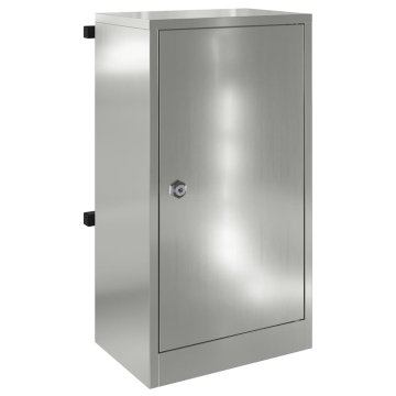 Vidaxl nabiralnik Črna 30 x 23 x 55 cm Pocinkano jeklo