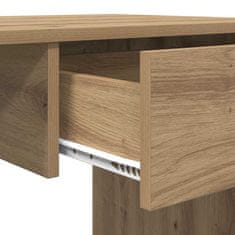 Vidaxl Miza s predalom artisan hrast 100 x 50 x 76 cm Konstruiran les