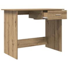 Vidaxl Miza s predalom artisan hrast 100 x 50 x 76 cm Konstruiran les