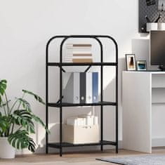 Vidaxl Knjižna polica Črni hrast 60 x 30 x 109 cm Konstruiran les