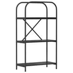 Vidaxl Knjižna polica Črni hrast 60 x 30 x 109 cm Konstruiran les