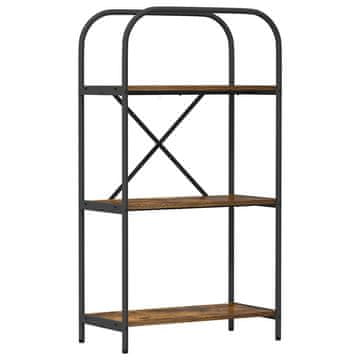 Vidaxl Knjižna polica Dimljeni hrast 60 x 30 x 109 cm Konstruiran les