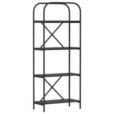 Vidaxl Knjižna polica Črni hrast 60 x 30 x 146 cm Konstruiran les