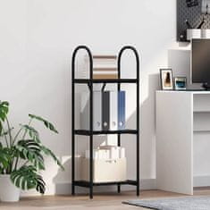 Vidaxl Knjižna polica Črni hrast 40 x 30 x 109 cm Konstruiran les