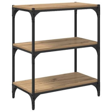 Vidaxl Knjigovni omar artisan hrast 60 x 33 x 70,5 cm