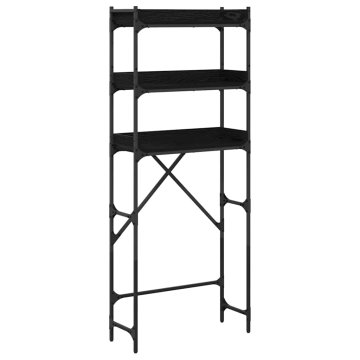 Vidaxl Polica za pralni stroj 67 x 25 x 163 cm Konstruiran les