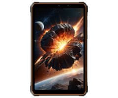 Blackview ACTIVE 5 robusten tablični računalnik, 4G, 8GB+128GB, Android, 6600mAh, BT, črno oranžen (Black Orange)