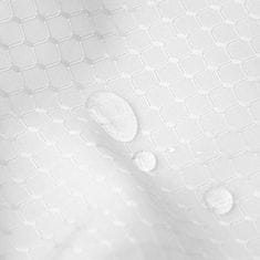 HOME & MARKER® Vodoodporna dvojna zavesa za tuš | CURTELLE Bela