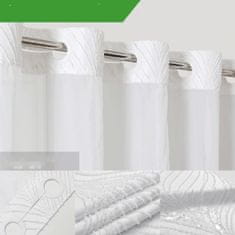HOME & MARKER® Vodoodporna dvojna zavesa za tuš | CURTELLE Bela