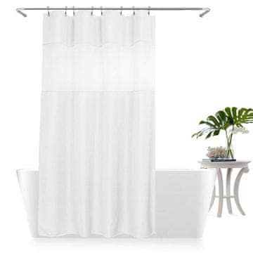 HOME & MARKER® Vodoodporna dvojna zavesa za tuš | CURTELLE