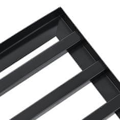 Vidaxl Nadomestna glava za vrtnarsko rake Črna Prašno lakirano jeklo