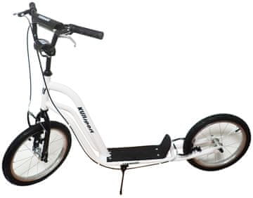 Kubisport Skuter z napihljivimi kolesi Tornado 16/16" bela
