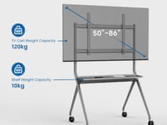 Ewent Stojalo za TV EW1542, 50-86", s polico