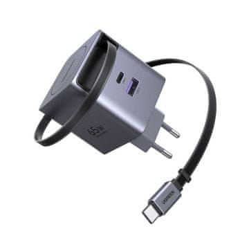 Ugreen Retractable 65W GaN USB-C polnilec