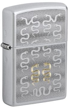 Zippo 46810 vžigalnik Snake Pattern, Satin Chrome
