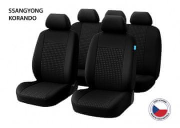 Cappa Prevleke za avtomobilske sedeže Perfetto TX SSangYong Korando črna