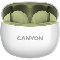 Canyon Resnične brezžične stereo slušalke TWS-5 Green