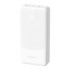 DUDAO K10Pro Power Bank 20000mAh 2x USB 2.4A, bela