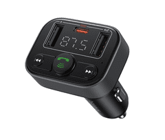 FM2 Transmiter, bluetooth, prostoročna naprava + avtopolnilec 2x USB A in USB-C 18W