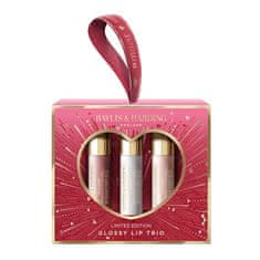 Baylis & Harding Darilni set bleščil za ustnice Midnight Cherry 3 x 2,5 ml