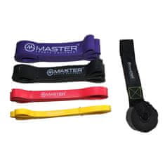 Master Komplet 4 trakov za krepitev MASTER Latex Power Band 2-55 kg