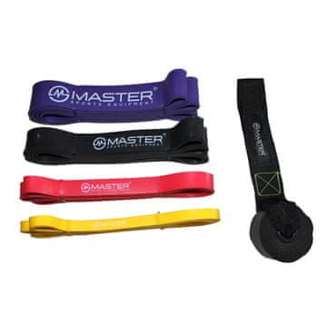 Master Komplet 4 trakov za krepitev MASTER Latex Power Band 2-55 kg