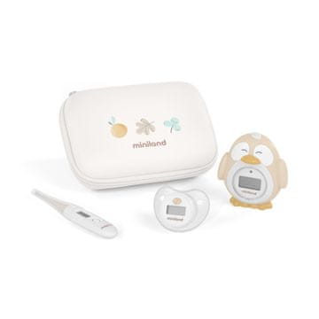 Miniland Baby Valencia Sada 3 termometrov, termometer s flexibilným hrotom, do kúpeľa, cumlík