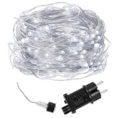 Springos božične lučke 300 LED hladno bela 8 funkcij 30+3m
