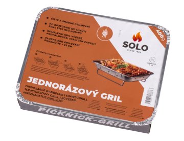 Žar za enkratno uporabo SOLO+ oglje 400g