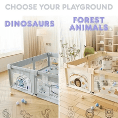 Smania  Otroška ograja za igro PlayFort (180 x 150 cm) - Siva | Varovalna ograja 