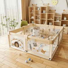 Smania  Otroška ograja za igro PlayFort (180 x 150 cm) - Bež | Varovalna ograja