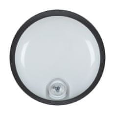 Ideus LED stenska svetilka 20W 4100k 2450lm IP65 140° ELIAS s senzorjem ČRNA