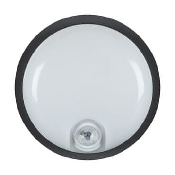 Ideus LED stenska svetilka 20W 4100k 2450lm IP65 140° ELIAS s senzorjem ČRNA